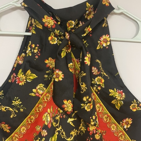 ZARA sleeveless tunic / Dress tie back closure, NWOT  med - Picture 4 of 7